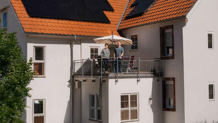 Erfahrungsbericht: Ehepaar Kohl nutzen Solaranlage mit Speicher | © Bildnachweis: ©Pfalzwerke/Patrick Junker