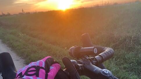 Sonnenaufgang Rennrad Sonnenaufgang Rennrad