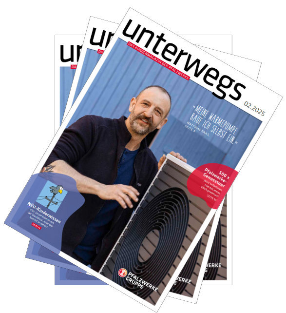 Cover des Kundenmagazins "unterwegs 02.2025"