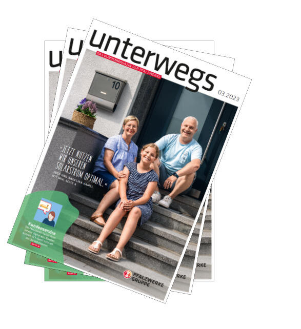 Cover der Unterwegs 03.2023 | © Pfalzwerke Cover der Unterwegs 03.2023 | © Pfalzwerke