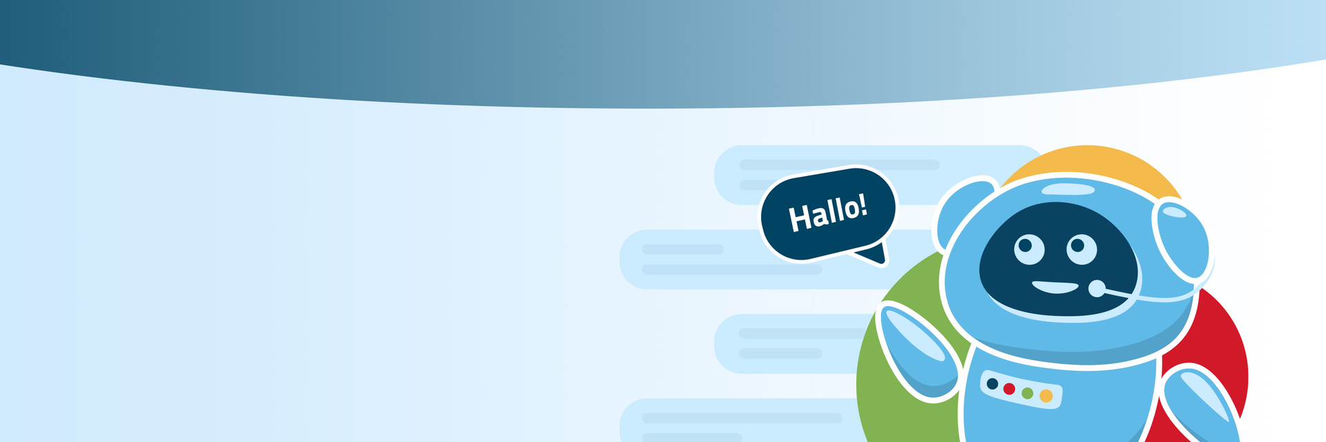 Der Chatbot ISY im neuen Gewand. Ein freundlicher blauer Roboter, der der seine Kund*innen begrüßt.  | © PFALZWERKE GRUPPE