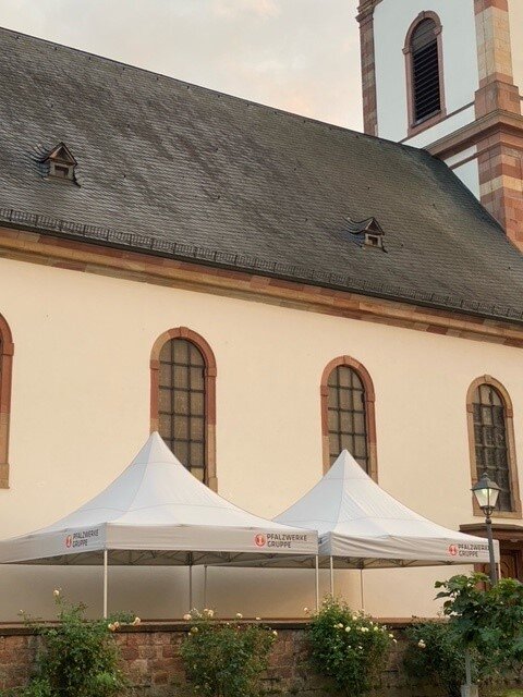 Zelte auf einer Veranstaltung
