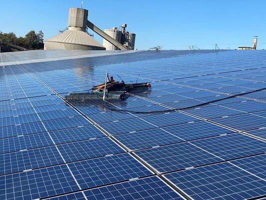 PV-Dachanlage Reinigung | © Pfalzwerke