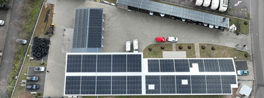 Solaranlage Dach Bürogebäude | © Pfalzwerke