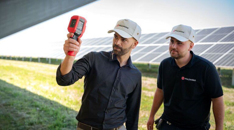 Solarpark Wartung | © Pfalzwerke / Fotograf: Marc Wilhelm