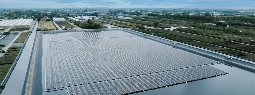 Solaranlage Floating Boskoop | © Pfalzwerke