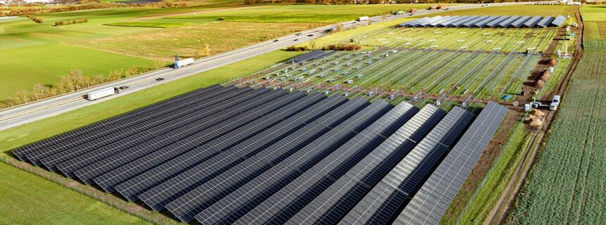 Solarpark Bau Hettenleidelheim | © Pfalzwerke