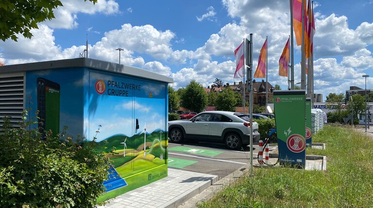 Pfalzwerke, Ladepark, Hornbach, Elektromobilität, Ladeinfrastruktur, Standortpartner
