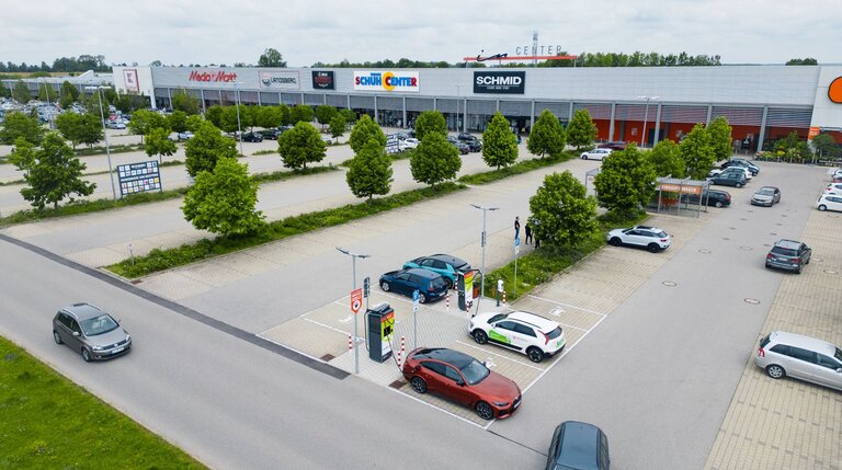 Standortpartner, E-Mobilitaet, Ladeinfrastruktur, Handel, Fachmarktzentrum