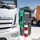 Ladepark, e-nutzfahrzeug, Elektro-Nutzfahrzeuge, emobilitaet, E-LKW, Laden von eLkw