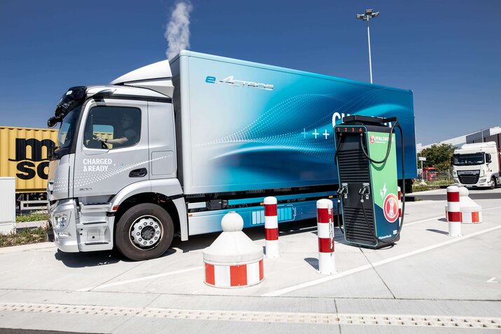 Pfalzwerke Ladepark spezielle für Elektro-nutzfahrzeuge in Frankenthal