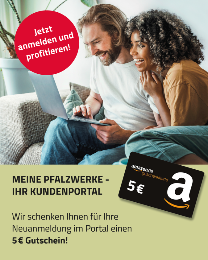 Ein Gutschein winkt für die Neuanmeldung im Kundenportal