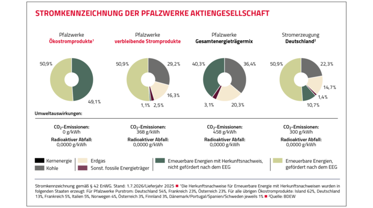 Stromkennzeichnung 2026