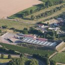 Vogelperspektive Geothermiekraftwerk Insheim