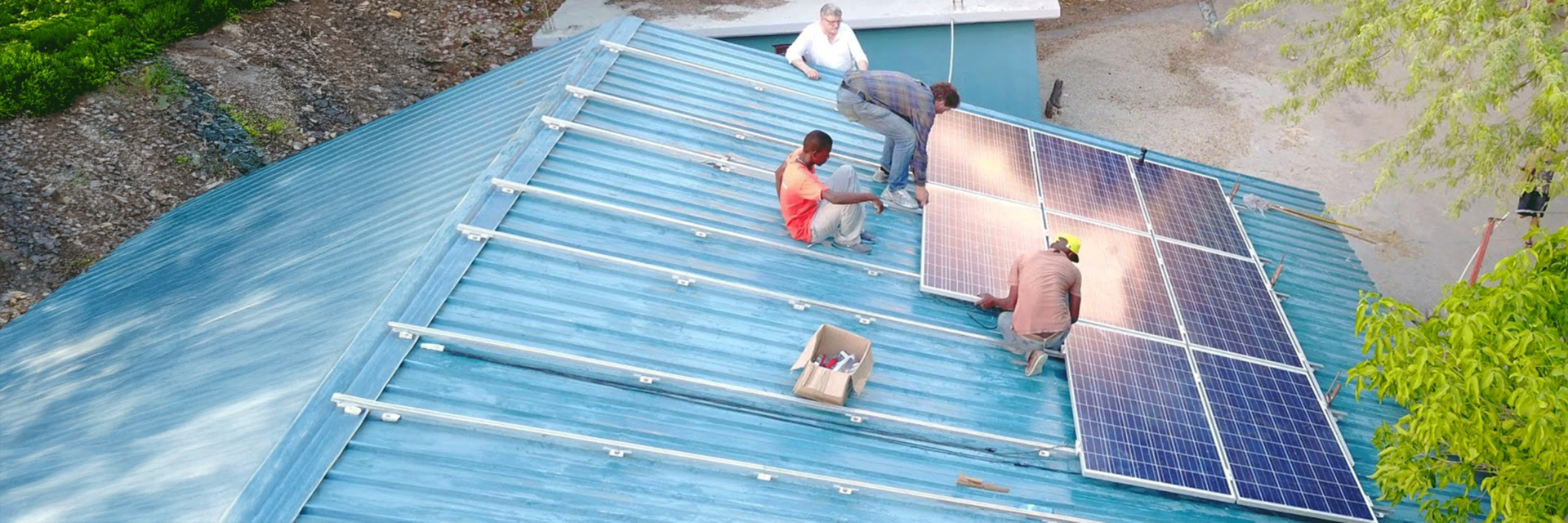 Pfalzwerke Photovoltaikanlage im Kinderdorf der Lebensmission in Gonaives Haiti