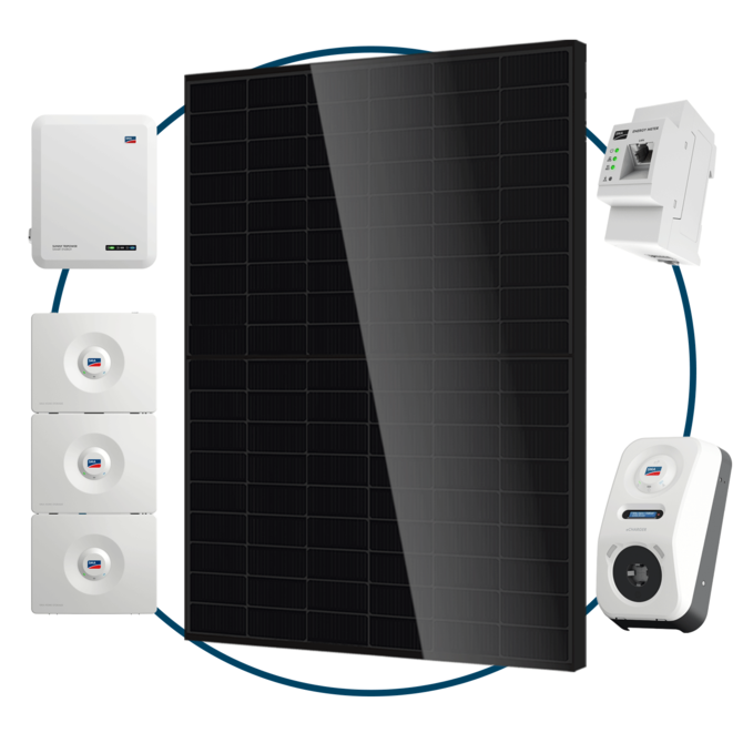 Solarpaket Premium mit SMA- und Canadian Solar-Komponenten