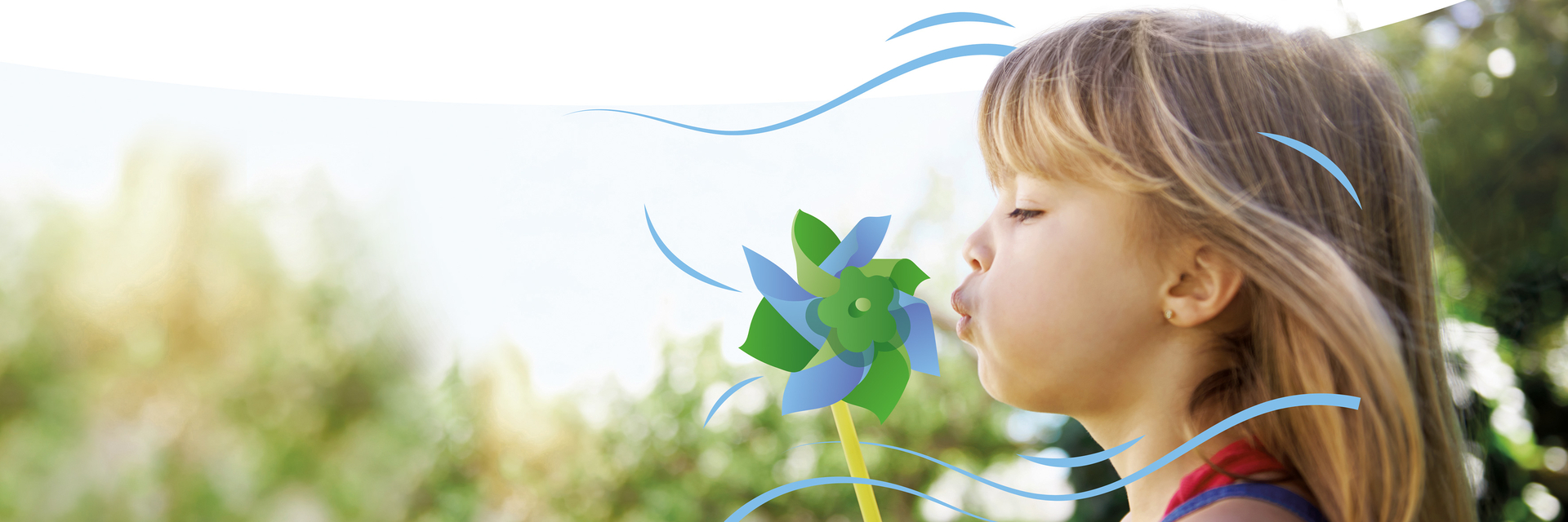 Maedchen mit Windrad