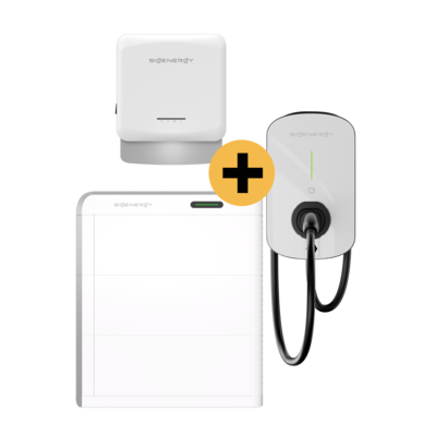 Sigenergy Produktpaket mit Hybridwechselrichter und Batteriespeicher und Wallbox