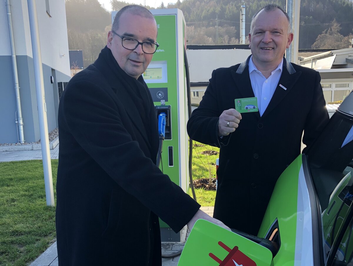 E-Mobilitaet Eroeffnung der Ladestation in Landstuhl