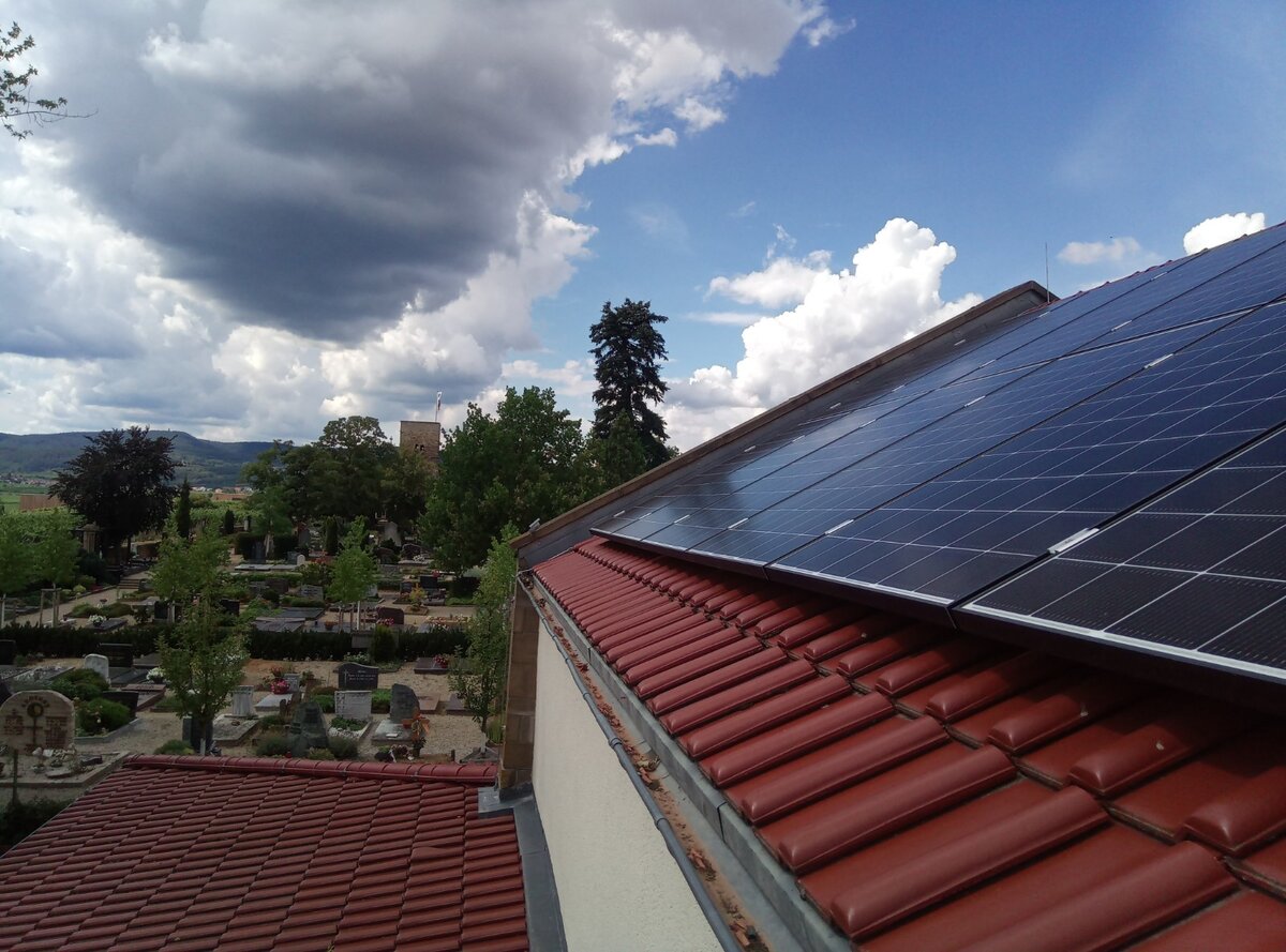 Purstrom Freinsheim, Photovoltaikanlage auf Hausdach