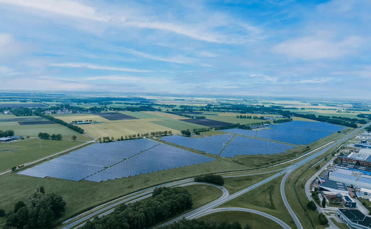 Photovoltaik-Park der PFALZSOLAR in Coevorden, Niederlande.