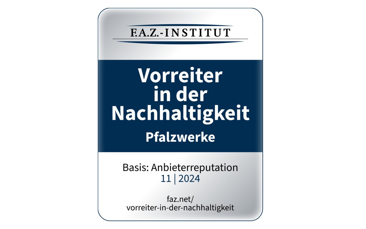 Siegel des F.A.Z.-Instituts für Vorreiter in der Nachhaltigkeit.
