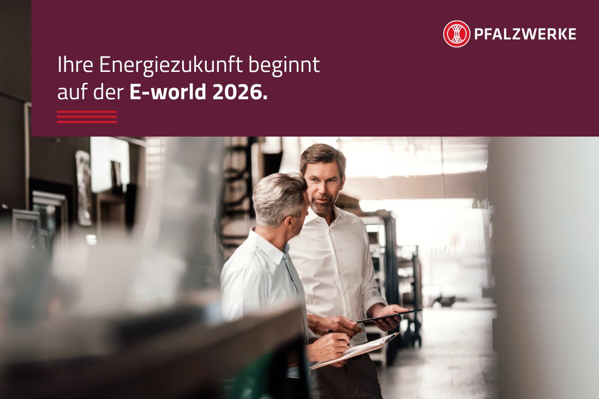 Pfalzwerke auf der E-world. Bild Pfalzwerke/Stock