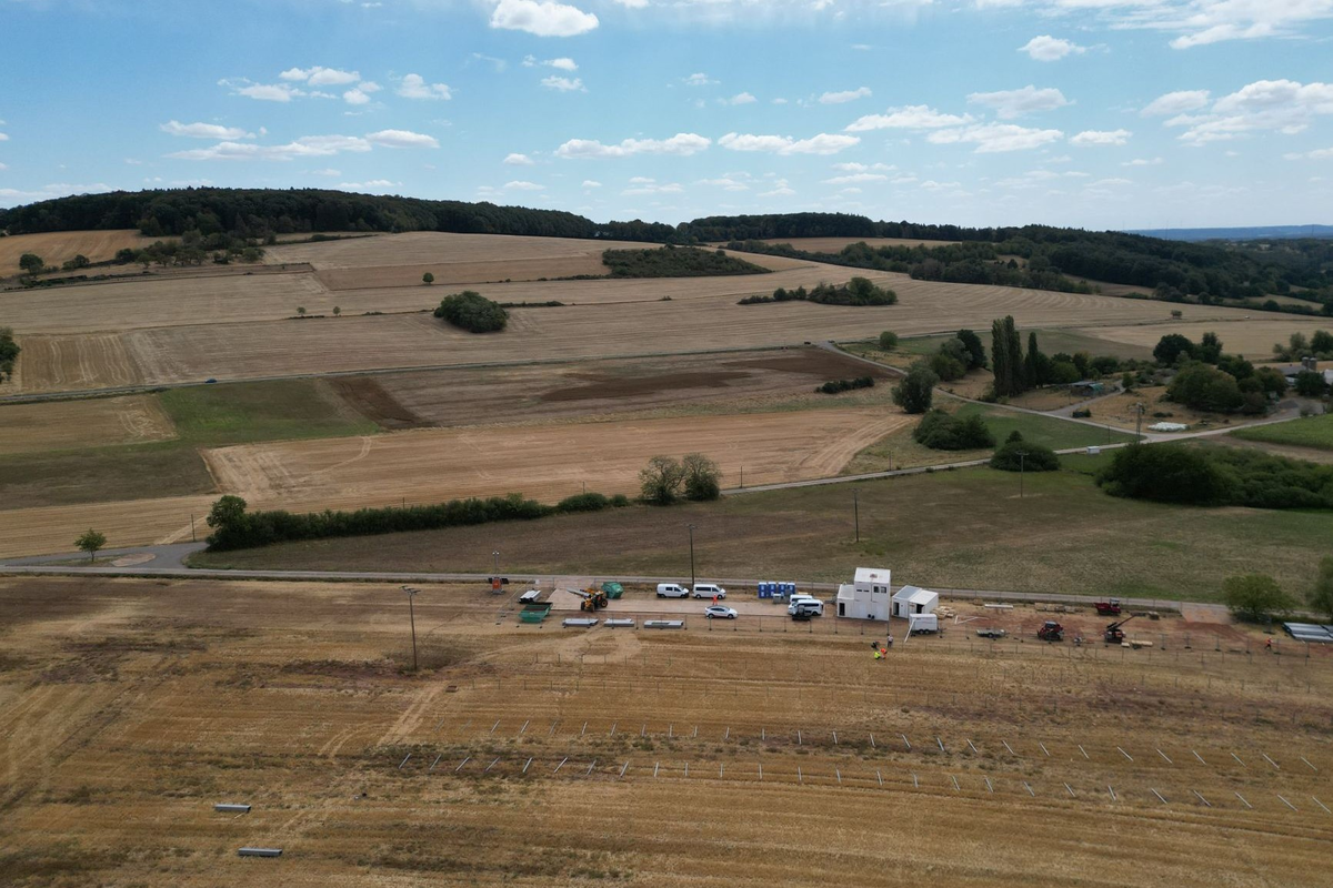 Baustart Solarpark Steinbach am Glan. Bild: Pfalzwerke