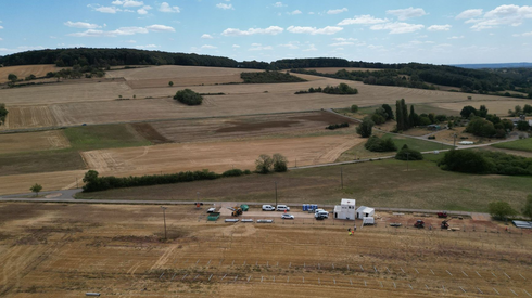 Baustart Solarpark Steinbach am Glan. Bild: Pfalzwerke