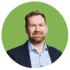 Andreas Hiegle auf grünem Hintergrund