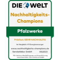 Auszeichnung Nachhaltigkeitschampion